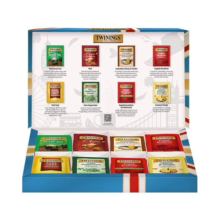 classics collection gift box black green herbal teas