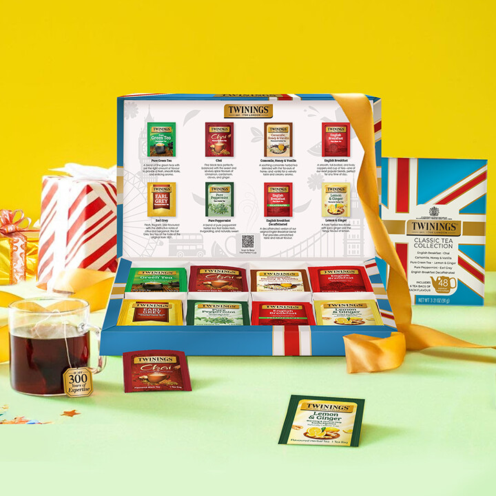 classics collection gift box black green herbal teas